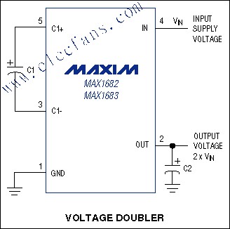MAX1682, MAX1683 單片電壓倍增器 m.sdkjxy.cn