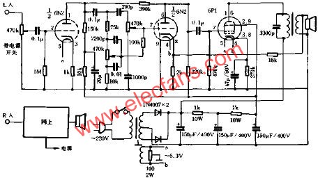 利用電子管收音機改制小功率膽機 m.sdkjxy.cn