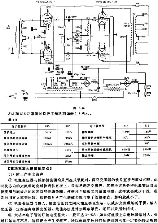高功率電子管功率放大器電路原理圖  m.sdkjxy.cn