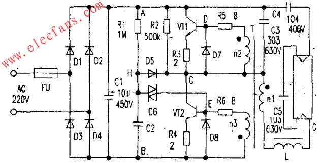 電子鎮(zhèn)流器常見電路 m.sdkjxy.cn