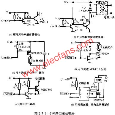 6種典型驅(qū)動(dòng)電路  m.sdkjxy.cn