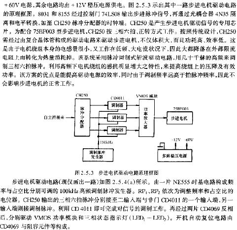 步進(jìn)電機(jī)驅(qū)動電路原理框圖