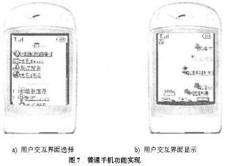 普通手機功能實現(xiàn)