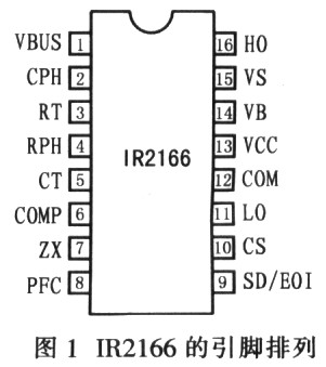 ir2166的引腳排列