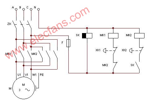 定時(shí)控制三相電動(dòng)閥電路圖 http://m.sdkjxy.cn