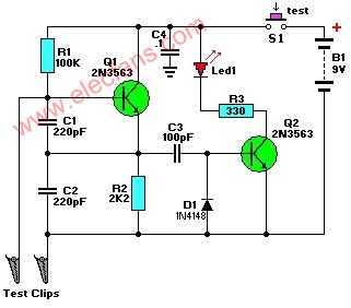 http://m.sdkjxy.cn 簡(jiǎn)單的晶體測(cè)試儀電路圖