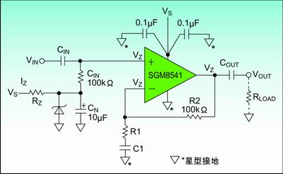 圖3：齊納二級管偏置電路。