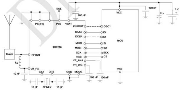 MCU模式應(yīng)用電路圖