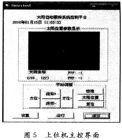 上位機可執(zhí)行程序控制界面
