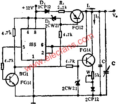 時基集成電路組成多種波形發(fā)生器電路圖  m.sdkjxy.cn