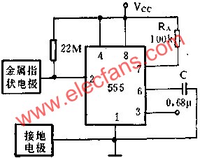 時基集成電路組成接近開關(guān)電路圖 m.sdkjxy.cn