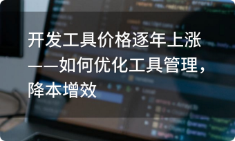開發(fā)工具價格逐年上漲——如何優(yōu)化工具管理，降本增效？