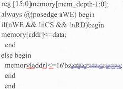 用Verilog硬件語言描述SRAM時(shí)序