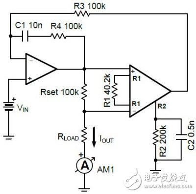 低電平V-I轉(zhuǎn)換器:0V-5V輸入至0uA-5uA輸出