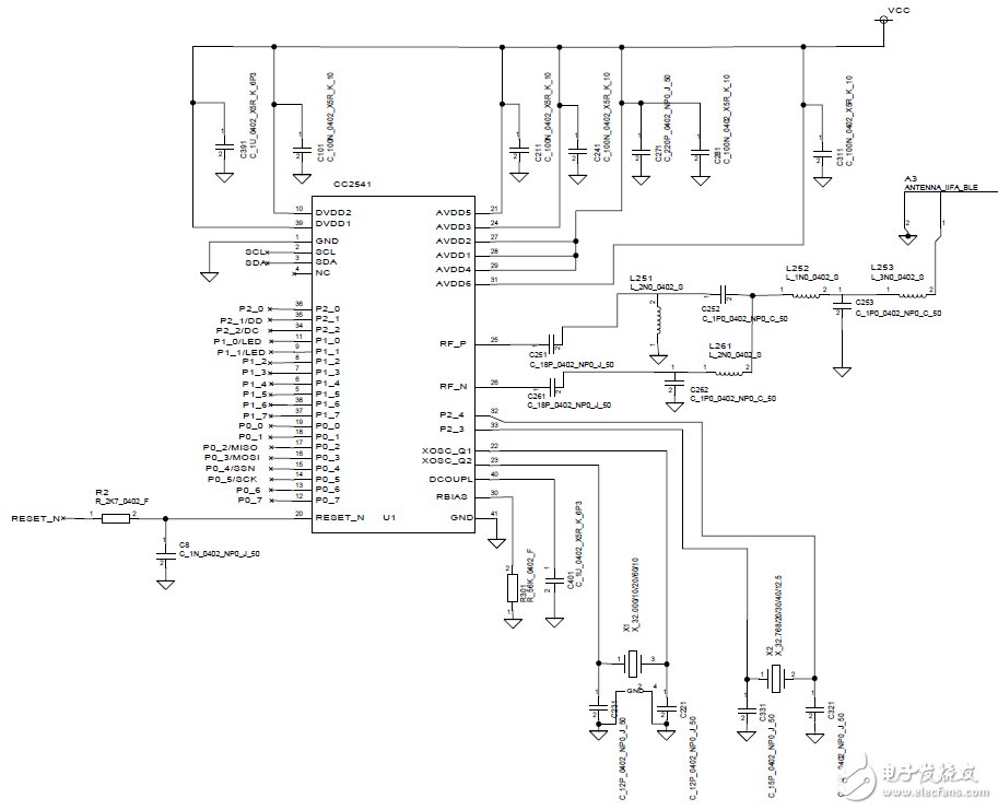 Bluetooth智能密鑰卡參考設(shè)計電路圖