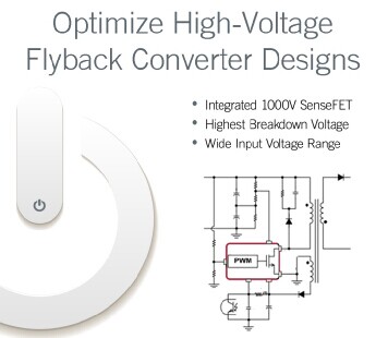 Fairchild發(fā)布全球首款1000V集成電源開關