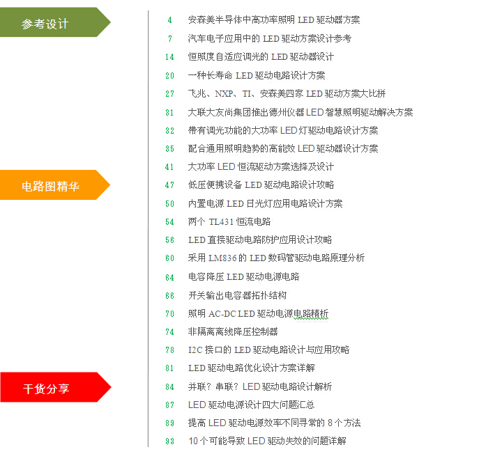 LED驅(qū)動(dòng)開發(fā)指南與電路圖集