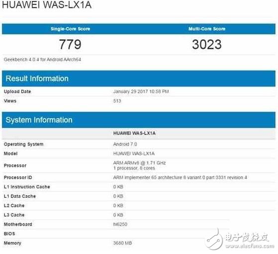 華為P10 Lite首次曝光，采用麒麟655+4GB內存