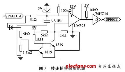 轉(zhuǎn)速捕獲信號(hào)采集電路