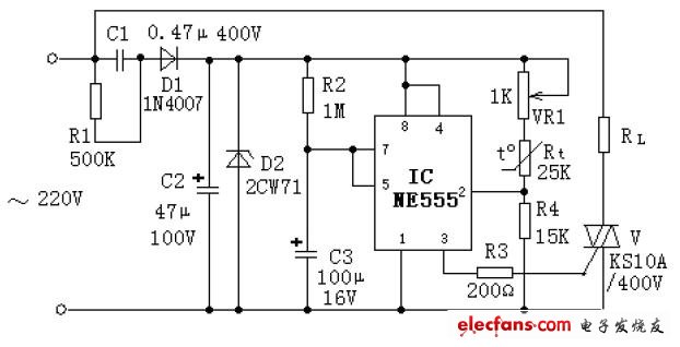 555電子溫控器電路圖大全（八款模擬電路設(shè)計(jì)原理圖詳解）