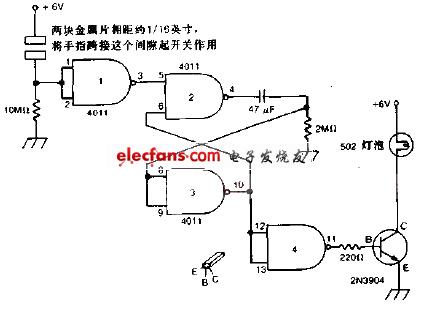電容啟動(dòng)、電池供電指示墱電路圖