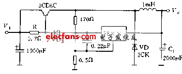 由78××構(gòu)成的開關電源電路