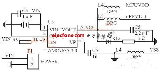 近程無(wú)線數(shù)傳系統(tǒng)供電電路