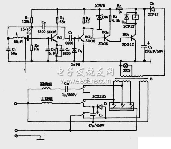 電風(fēng)扇感應(yīng)制動電路