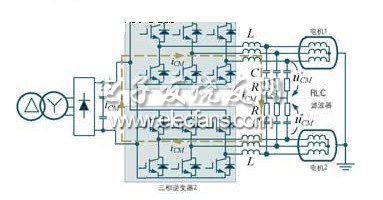 公共直流母線多電動機(jī)驅(qū)動共模電壓抑制系統(tǒng)