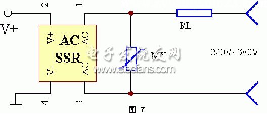 固態(tài)繼電器電路過壓保護電路