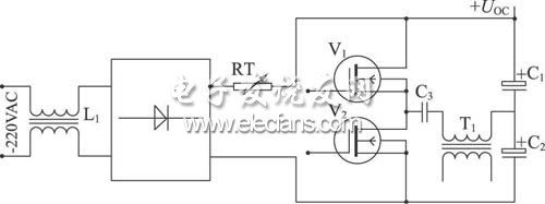 負(fù)溫度系數(shù)電阻構(gòu)成的輸入軟啟動(dòng)電路