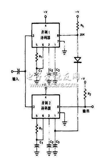 雙音調(diào)譯碼器電路