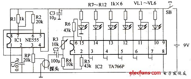 水質(zhì)檢測器電路