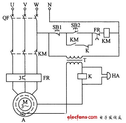 電動(dòng)機(jī)防水保護(hù)電路