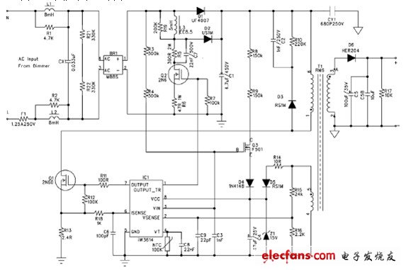 iW3614應(yīng)用電路圖