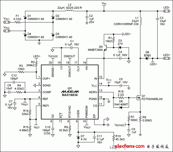 換代燈的LED驅(qū)動電路