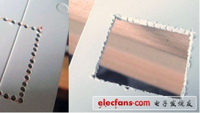 先測量出插座的長寬，然后用油性筆畫出輪廓