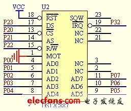 圖5 時(shí)鐘系統(tǒng)電路圖