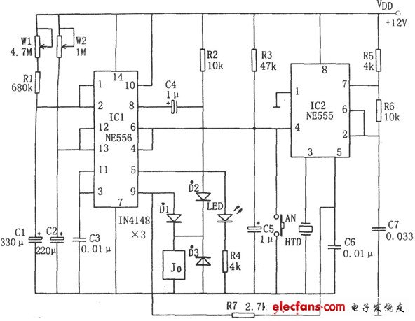 家用限時(shí)報(bào)知電路
