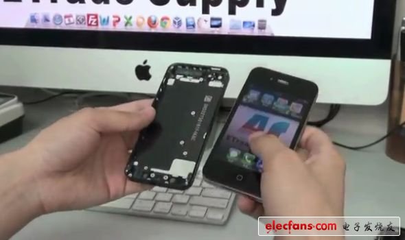 與4S相比，看起來新iPhone 5屏幕要更大一些。