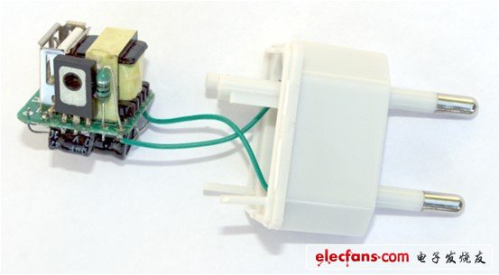 這個(gè)電源本身小于一立方英寸。以下的圖片展示其主要元器件
