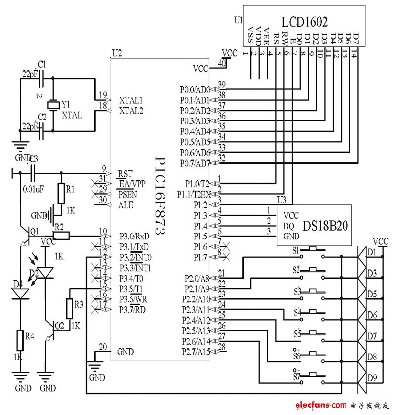 遙控器發(fā)射電路設計原理圖