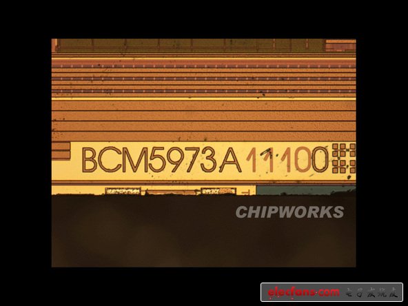 在NVM內的博通 I/O 控制器 （用在觸控屏上）。