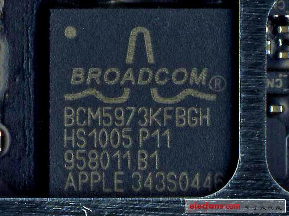 在NVM內的博通 I/O 控制器 （用在觸控屏上）。