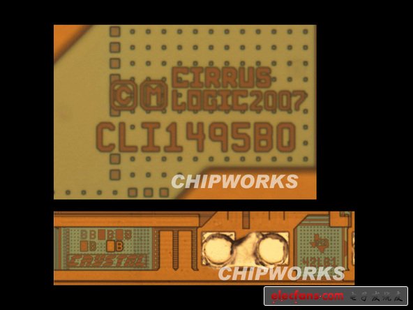 Cirrus公司邏輯器件--疑似音頻處理器（Apple 338S0589 B0 YFSAB0PY1001）。