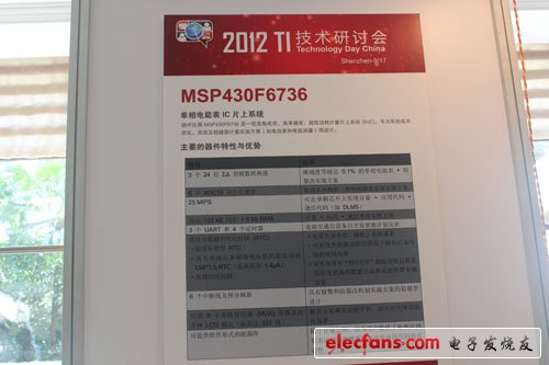 專用于智能抄表系統(tǒng)的德州儀器單向電表IC SoC解決方案——MSP430F6736。