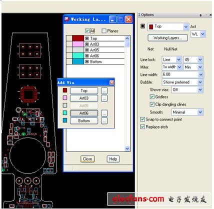 圖4 基于Working Layer的布線方式。