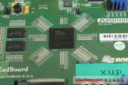 　核心ZYNQ XC7Z020CLG484，第一眼看著像八卦陣