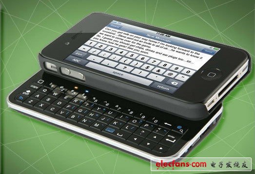 藍(lán)牙側(cè)滑iPhone鍵盤(pán)外殼