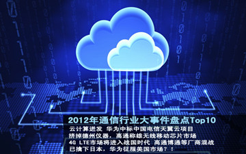 2012年通信行業(yè)大事件盤點Top10